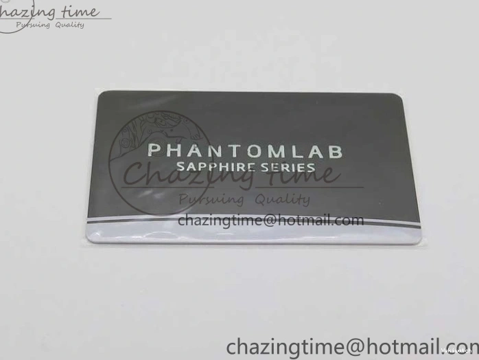 KZF Best Transparent on Phantomlab Rubber Edition VR3135 Dial Blue Light Strap White Submariner 0219